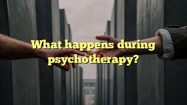 What happens during psychotherapy?