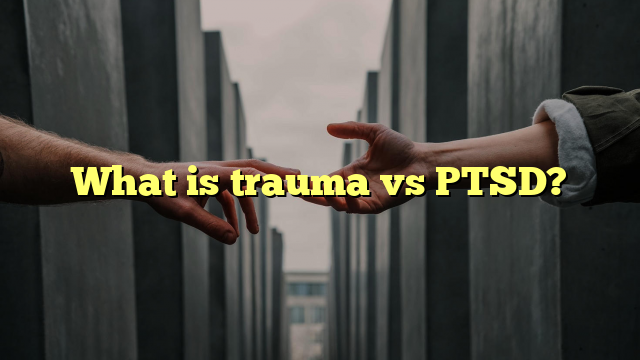 Understanding The Difference Between Trauma And PTSD: What You Need To Know
