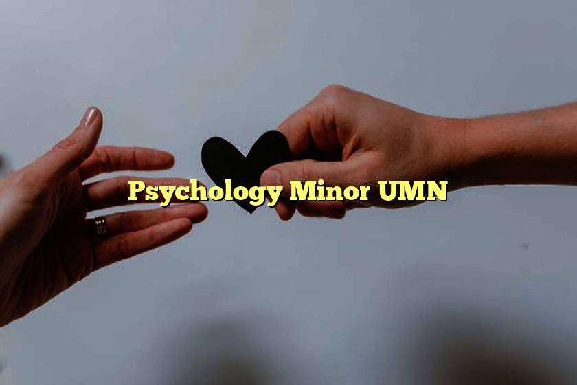 Psychology Minor UMN