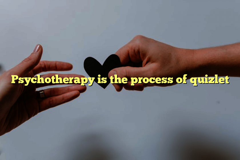 Psychotherapy is the process of quizlet